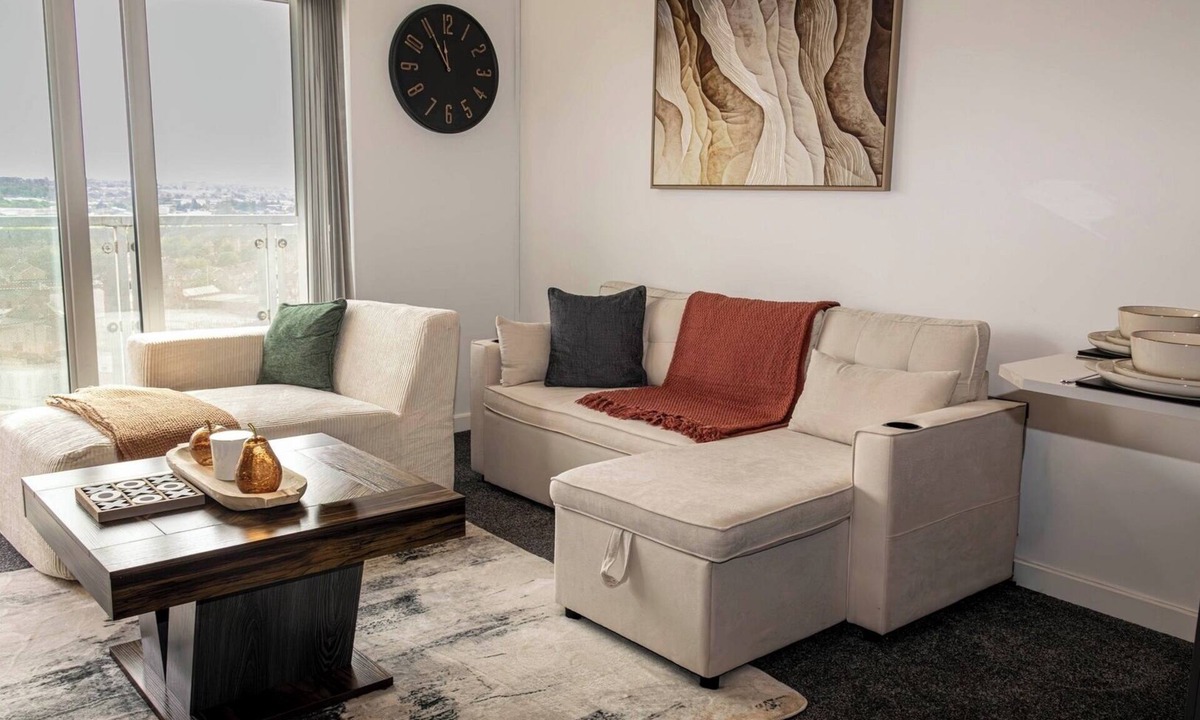 Leicester City Centre Apartment | Modern 3BR Flat for 8 Near City Centre
