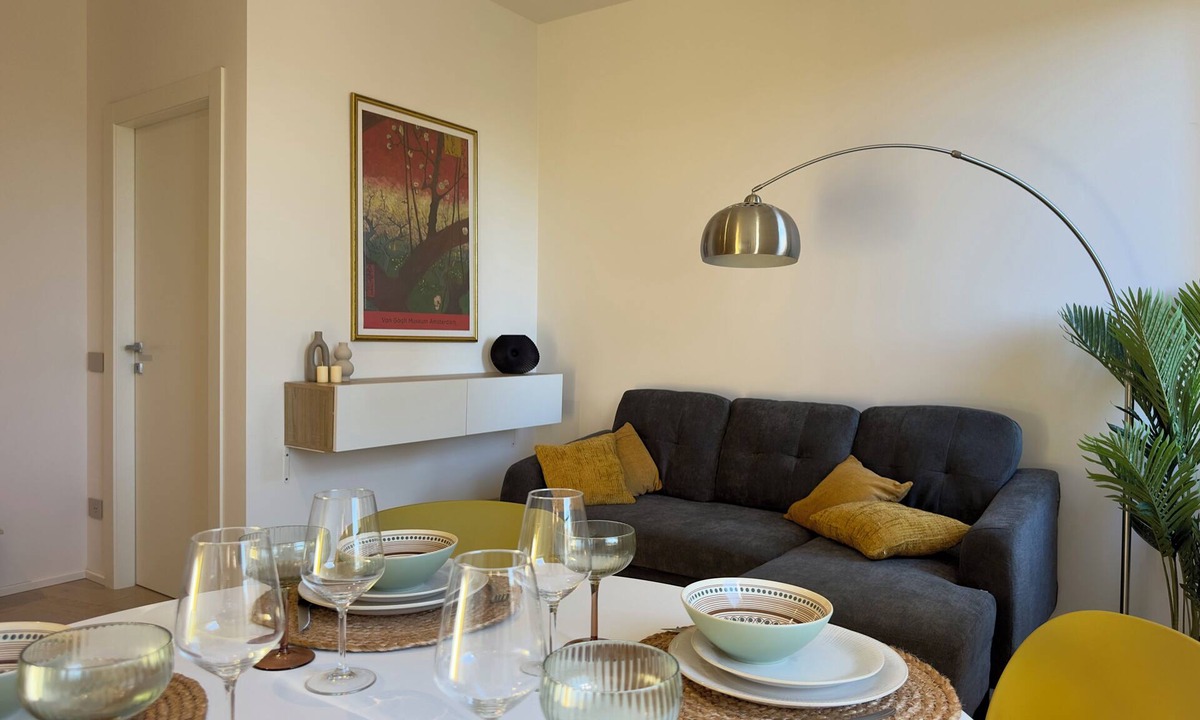 Borgo San Leonardo Apartment | Modern two-room apartment central borfuro kitchen living room design
