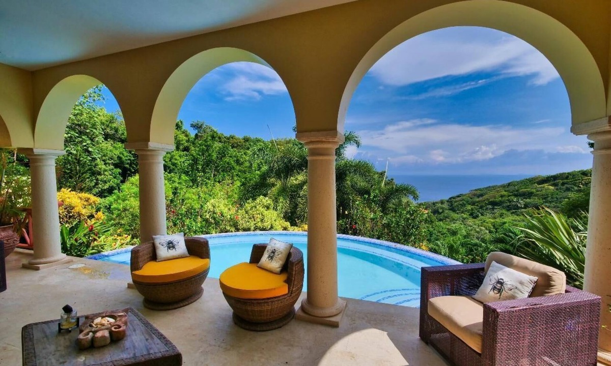 Antoneys Cay House | Spectacular Hilltop Rental for 6 w/Private Beach, Mountain & Sea Views.