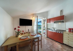 Apartment Bilocale with Pool, Wi-Fi, Balcony, Garden & Terrace