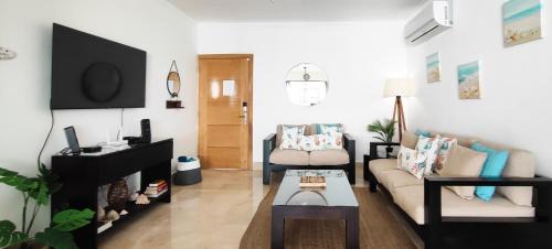 Las Terrenas Apartment | AMAR'E beach front apartment overlooking pool