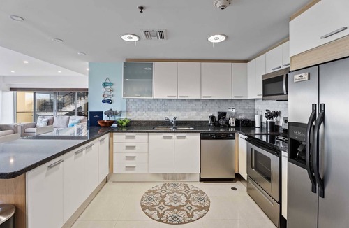 Oranjestad-West Condo | Beachfront - Aqua Vista 3BR condo - A347