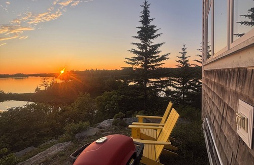 Halifax County Cottage | Beautiful post & beam oceanfront cottage on it's own private peninsula paradise