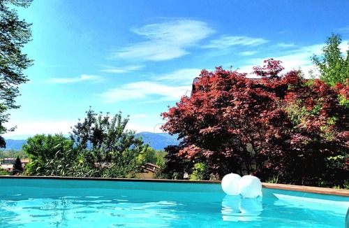 Taino Villa | Country House Lake Maggiore: Villa with pool surrounded by greenery