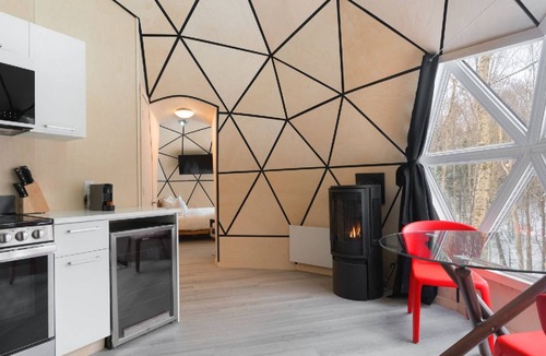 La Conception Ski Chalet | Dome at Bel Air Ideal for a couple Private Jacuzzi & sauna - Bbq - Gas fireplace
