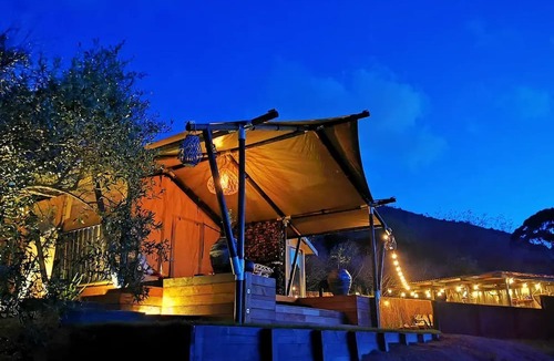 Waikanae RV Rental | Dreamy Safari Tent Rental for North Island Glamping