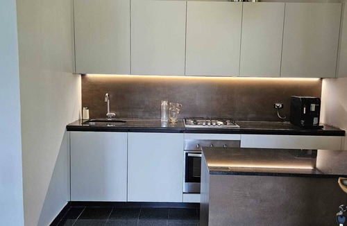 Brusimpiano Condo | Elegant domicile with lake view, terrace, garden, private beach of the community