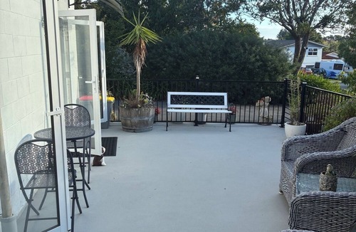 Raumati Beach Apartment | Hideaway - 5-minute walk to beach, village, restaurants, parks, walk/cycle ways.