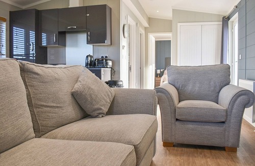 Amberley Ski Chalet | open-plan living accommodation with lounge/kitchen/dining.