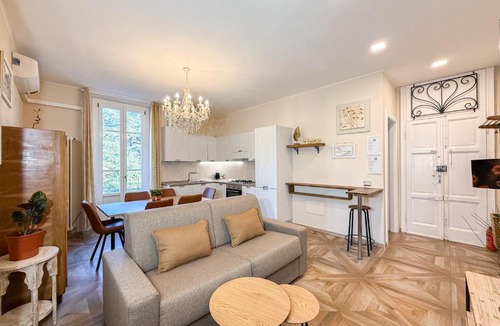 Cernobbio Apartment | Parking Available - Elegant Two-Bedroom Apartment with Balcony