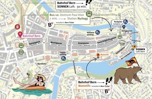 Old City of Bern Apartment | SONNEN Loft Bern - Bed & Breakfast