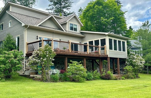La Conception House | Spacious Chalet with vast, lakefront property w firepit, minutes from Tremblant