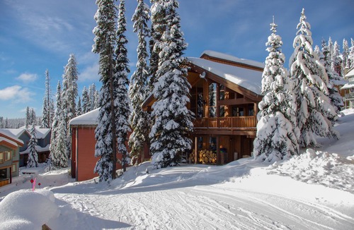 Snow Pine Estates Ski Chalet | Spacious family-friendly home with a private hot tub, wood fireplace - dogs OK