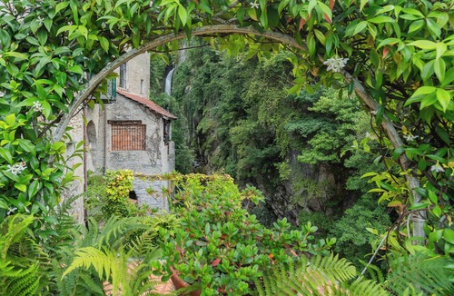 Nesso Apartment | Terrace on Orrido di Nesso Waterfall by Rent all Como
