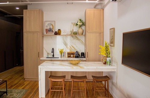 Troy Apartment | The Ilium Suite 402 - River view Luxury Studio in Downtown Troy