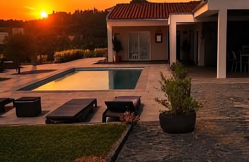 Beijos Villa | This house is ideal for 4 tourists. It offers a private pool, a closed garden .