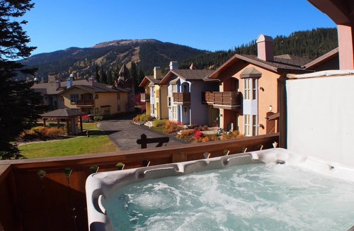 Sun Peaks Condo | Upper level 2 bedroom condo with courtyard view and easy access to ski runs