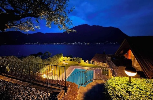 Colonno Villa | Villa Rosa private villa-balcony, terrace, gardens, pool-fully air conditioned.
