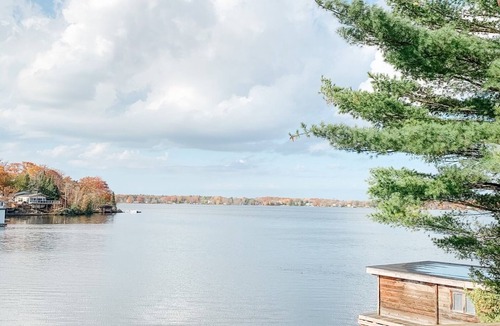 Severn Cottage | Waterfront Muskoka Cottage with Large Dock, Fire Pit & Gorgeous Sunsets