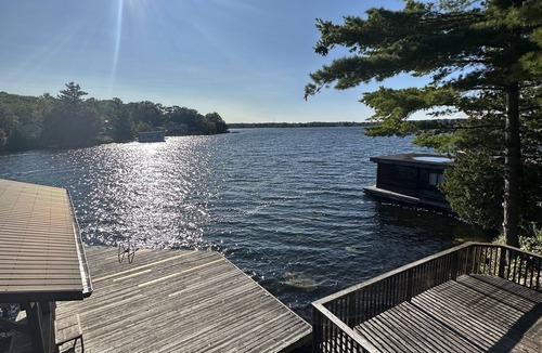 Severn Cottage | Waterfront Muskoka Cottage with Large Dock, Fire Pit & Gorgeous Sunsets