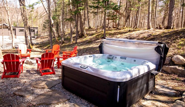 3BDRM Zen Private Chalet - Spa/Firepit/Ski, 3BDRM Zen Tremblant Chalet - Ski/Hike/Swim