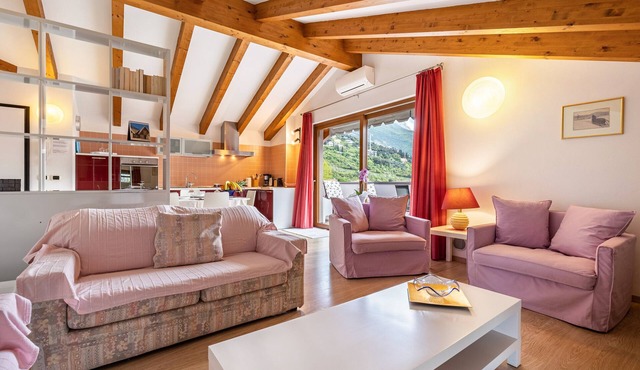 Apartment 'Attic Rosa with Private Terrace' with Mountain View, Wi-Fi and Air Conditioning