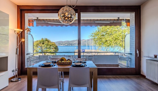 Attilio lake front view by Interhome