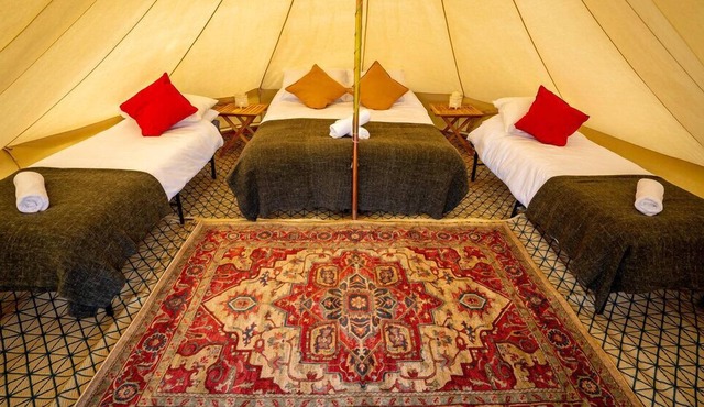 Beautiful Bell Tent with Shared Bathroom