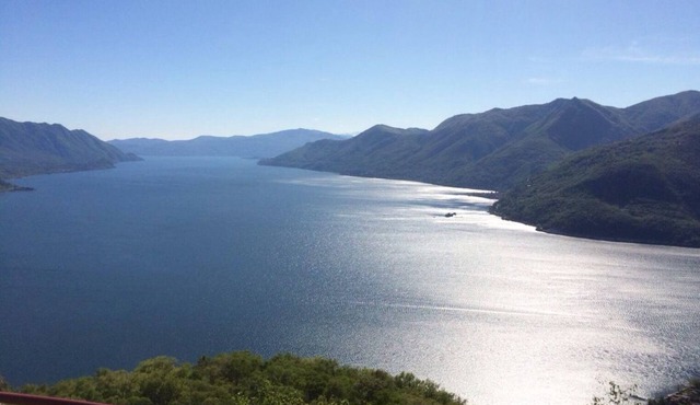 Beautiful garden apartment in a panoramic position high above Lake Maggiore