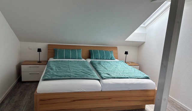 Bright top floor apartment with garden + pool, barbecue + chilling, cycling, hiking and excursions