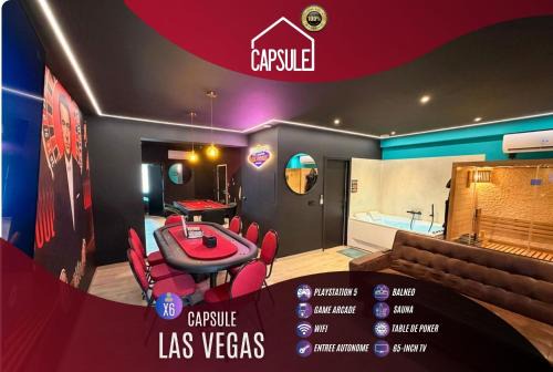 Capsule Las Vegas - Poker - Balneo - Sauna