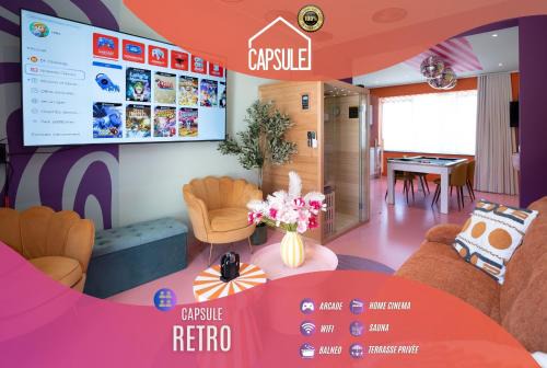 Capsule Retro Balnéo - Sauna - Billard -Switch 2