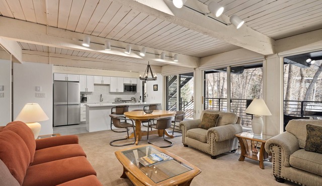 Chateau Roaring Fork Unit 7 | Deluxe Condo Overlooking the River, Four Blocks to Downtown Aspen