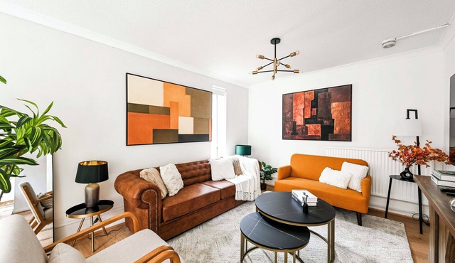 E8 Modern Flat Sleeps 9 Garden Near Central Ldn
