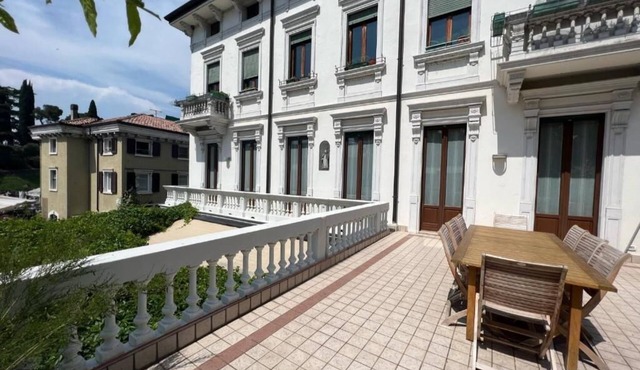 Entire Art Nouveau apartment with large terrace in historic center