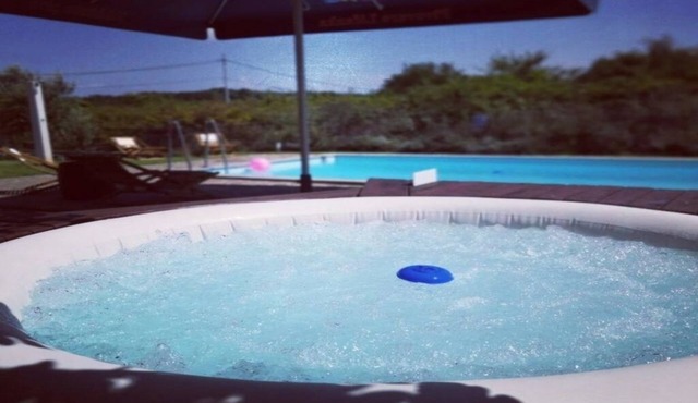 Guest House Risika with the private pool, jacuzzi and sauna
