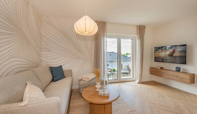 High-quality apartment "Domizil zum Lerchengrund 05" with balcony and infrared cabin