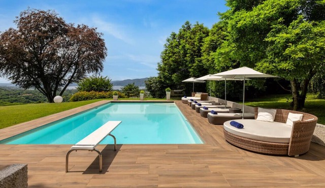 Italian Lakes villa with heated pool