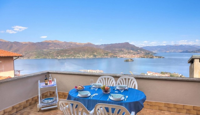 Lake Maggiore View Terrace Over The Borromean Islands