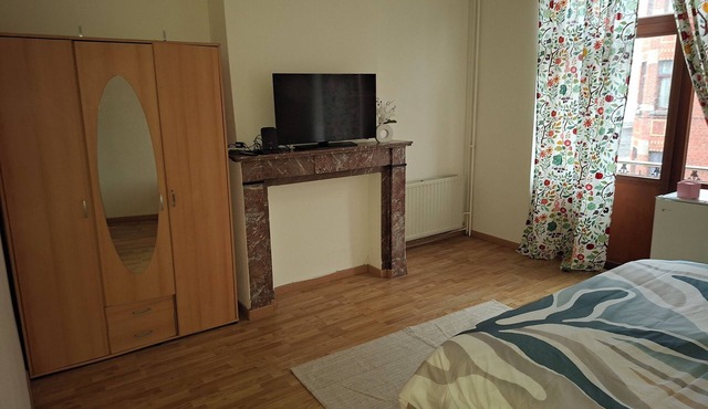 Large, bright bedroom