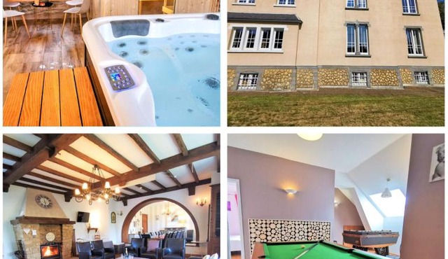 Le Manoir de la Rulette 20P well-ness BBQ Jardin terrasse ping pong salle de jeux