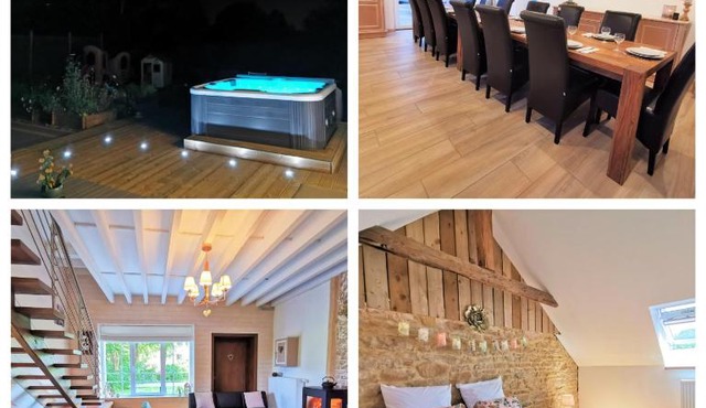 Le pavillon de l'herboriste 14p jacuzzi jardin