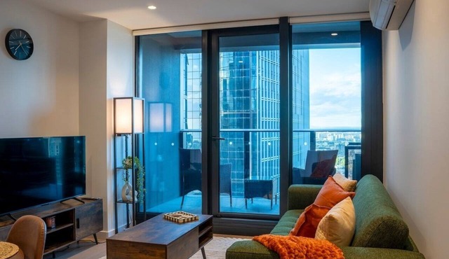 Luxe 2BR Escape | City View, Pool & Gym