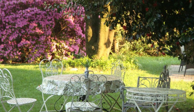 near the lake, in a villa with a spacious garden apartment with 3 rooms 90 sqm