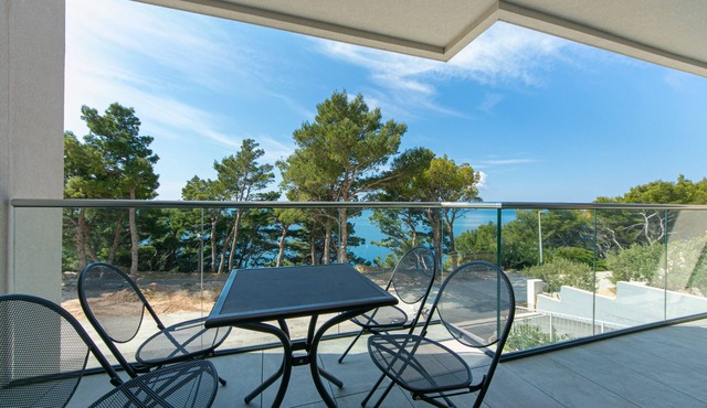 One bedroom apartment with a swimming pool Brela, Makarska (A-19834-c)