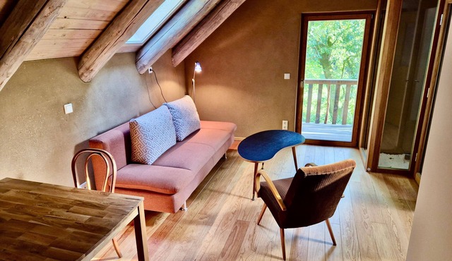 One-room vacation apartment Atelier - vacation apartments at Obersee - with Swiss stone pine wood