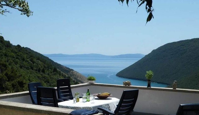 Panoramic sea view with private pool with large garden and privacy
