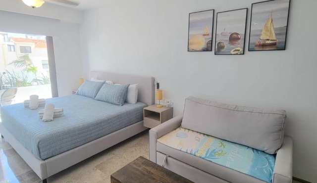 Refugio moderno, camina a la playa