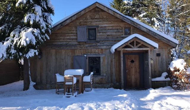 Romantic chalets with all amenities and the feel of a hunting lodge.