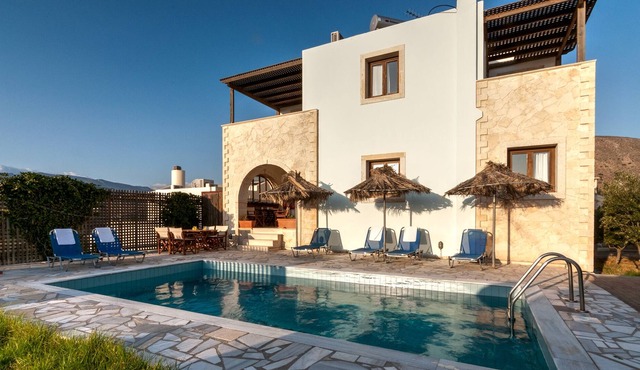 Sea View Villa with PRVT Pool, Makrigialos, Crete
